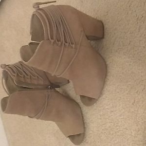 Taupe booties